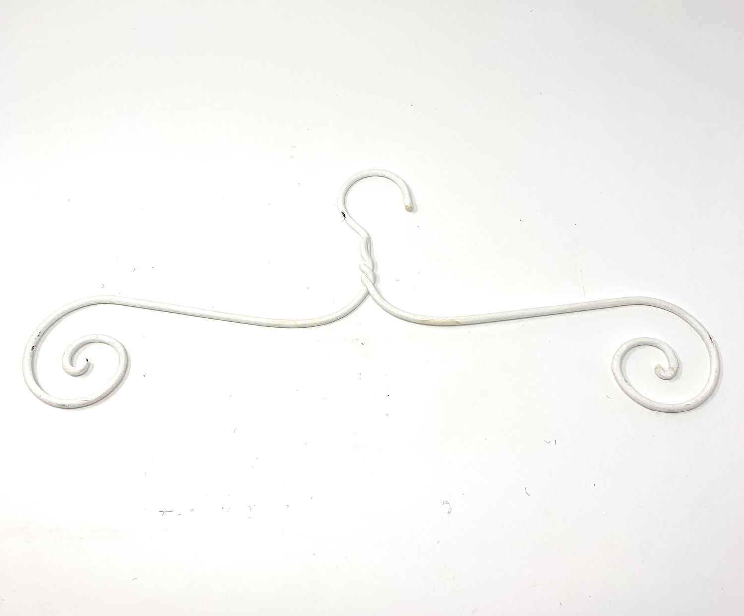 kleiderb-gel-schmiedeeisen-shabby-wei-lackiert-44-cm image 1