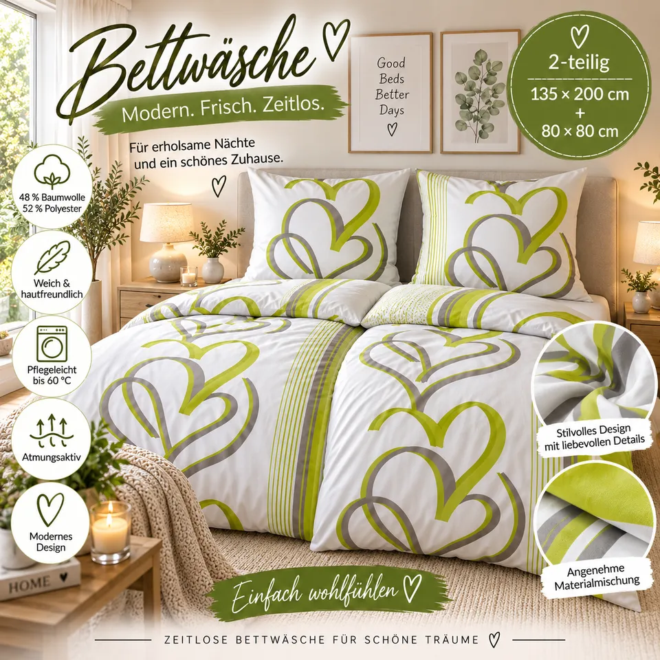 bettw-sche-135x200-80x80-gr-n-herzen-wende-2-teilig image 1