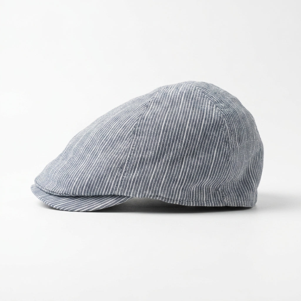 samis-flatcaps-flatcap-leinen-bicolor-navy-m image 4