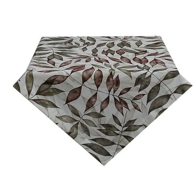 hossner-listy-tischdecke-braun-85x85-cm-baumwolle image 1