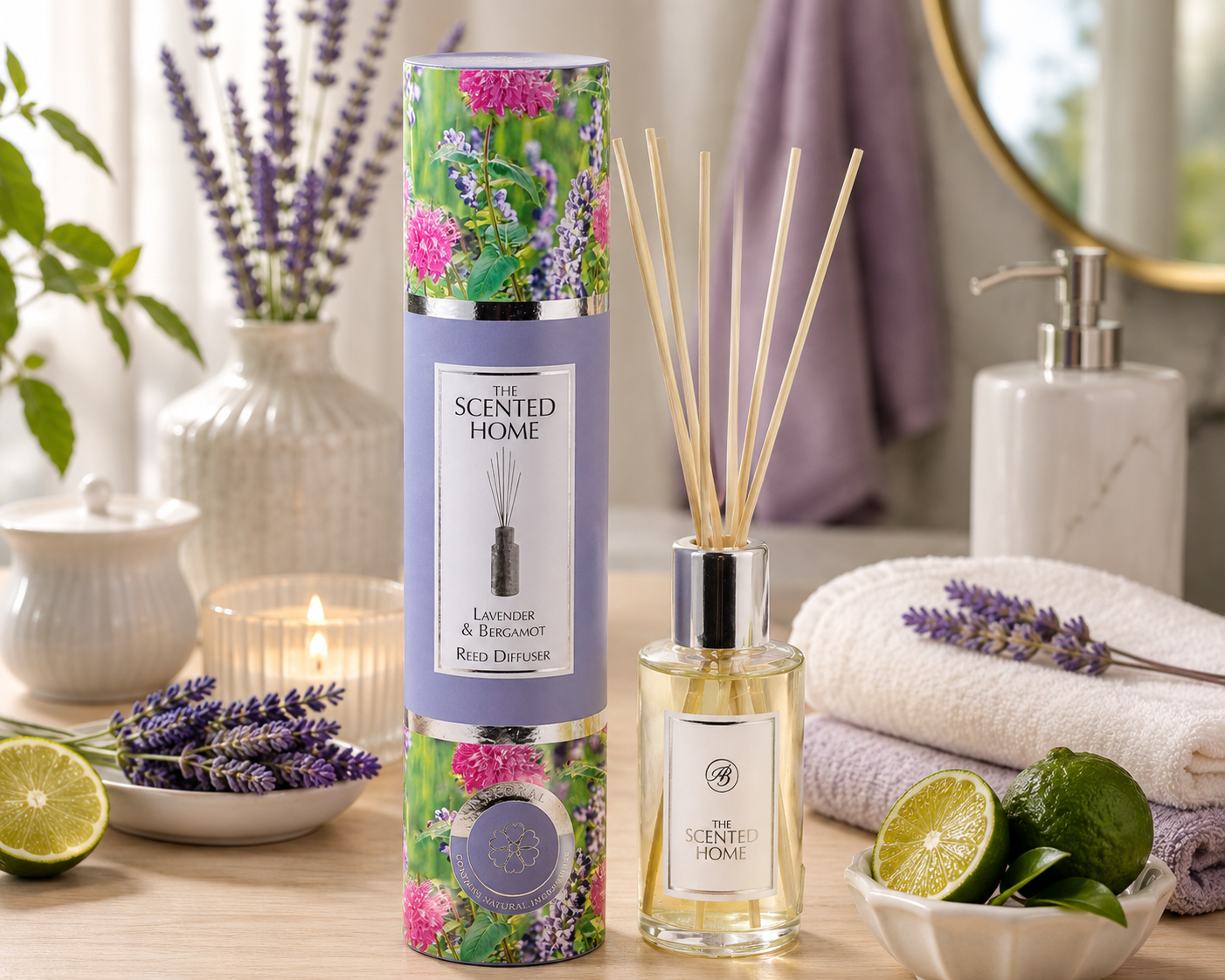 the-scented-home-raumduft-lavendel-bergamotte-150-ml-diffuser image 3