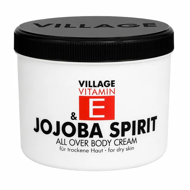 village-jojoba-body-cream-vitamin-e-500-ml-trocken image 1