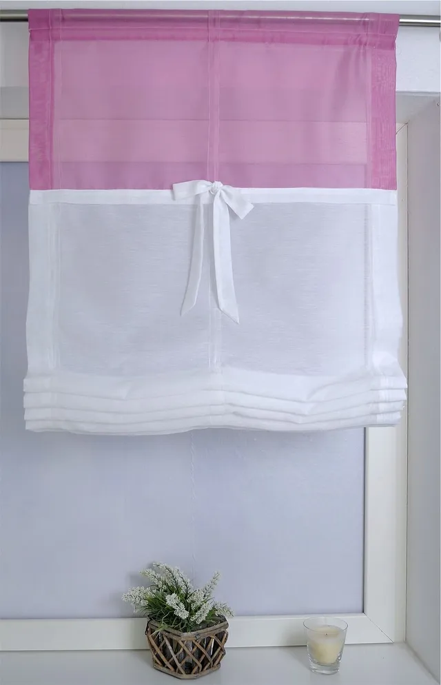kutti-raffrollo-wei-fuchsia-stangendurchzug image 1