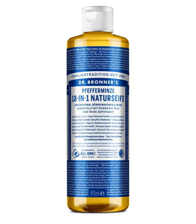 dr-bronner-s-pfefferminze-18-in-1-naturseife-475-ml image 1