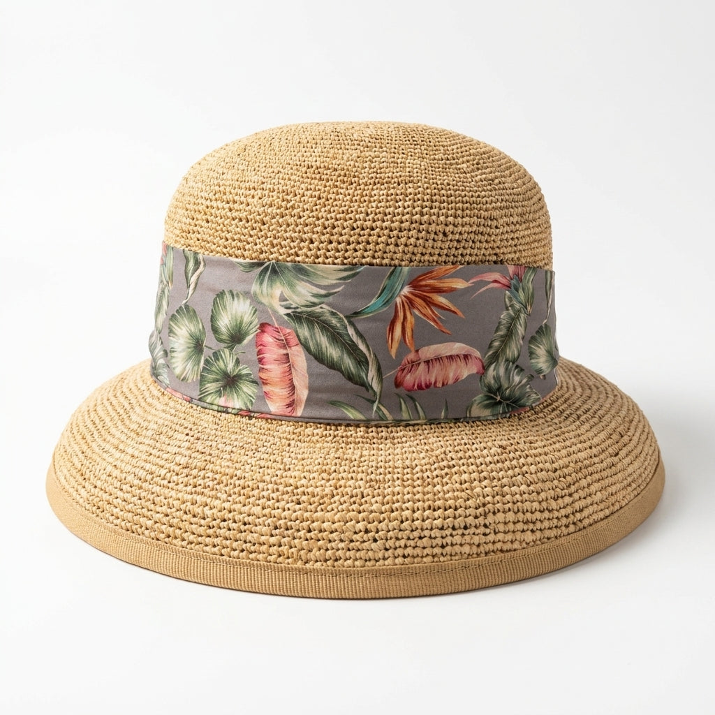 samis-cloche-raffia-glocke-glockenhut-natur-damen image 1