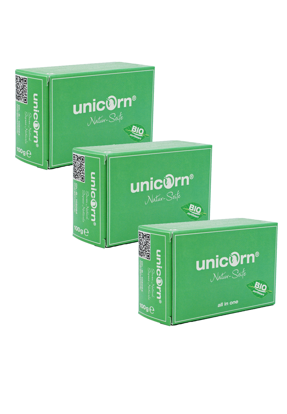 unicorn-all-in-one-naturseife-bio-apfelduft-300-g image 1