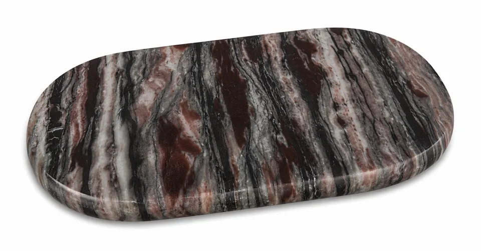 marmor-servierplatte-oval-23x12-cm-k-seplatte-naturmarmor-grau image 1