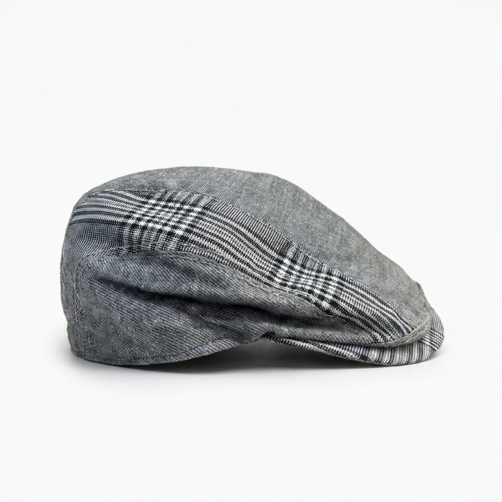 samis-flatcaps-schieberm-tze-leinen-hellgrau-herren image 2