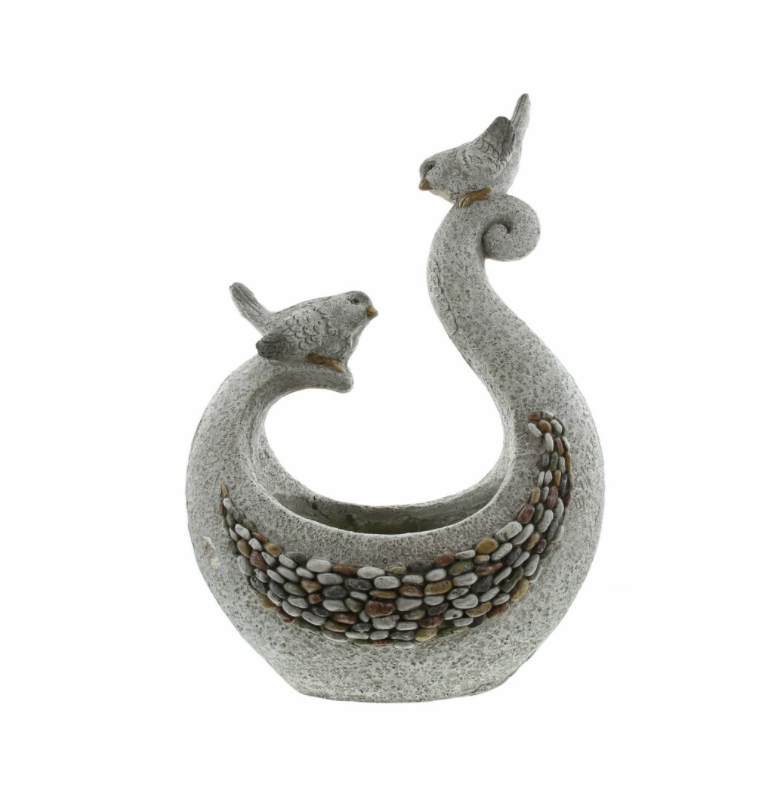 nesbel-pflanzschale-vogelpaar-steinoptik-k-bel-33x19x50-cm-grau image 2