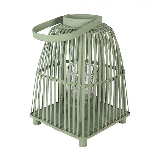 clayre-eef-windlicht-gr-n-rattan-glas-mit-henkel image 1