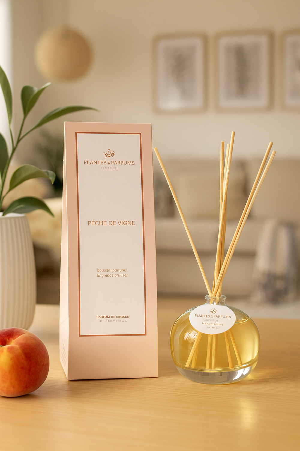 plantes-parfums-fresh-peach-reed-diffuser-100-ml-pfirsich image 3