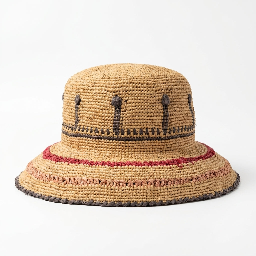 samis-cloche-flapper-strohhut-natur-raffia-damen image 2