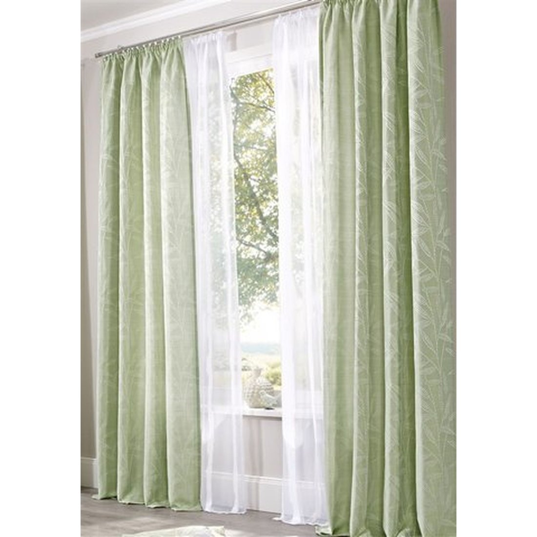 my-home-lufira-gardine-wei-webstreifen-245-140-cm image 3