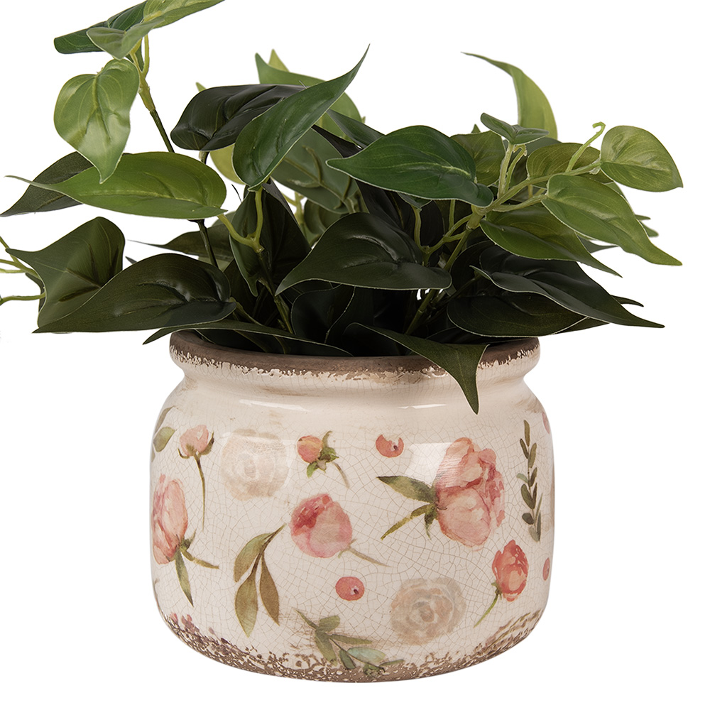 clayre-eef-blumentopf-keramik-beige-rosa-20x15-cm image 2