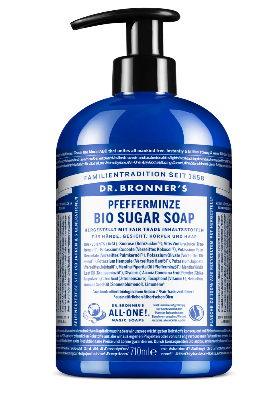 dr-bronner-s-sugar-soap-pfefferminze-710-ml-bio-naturseife image 1