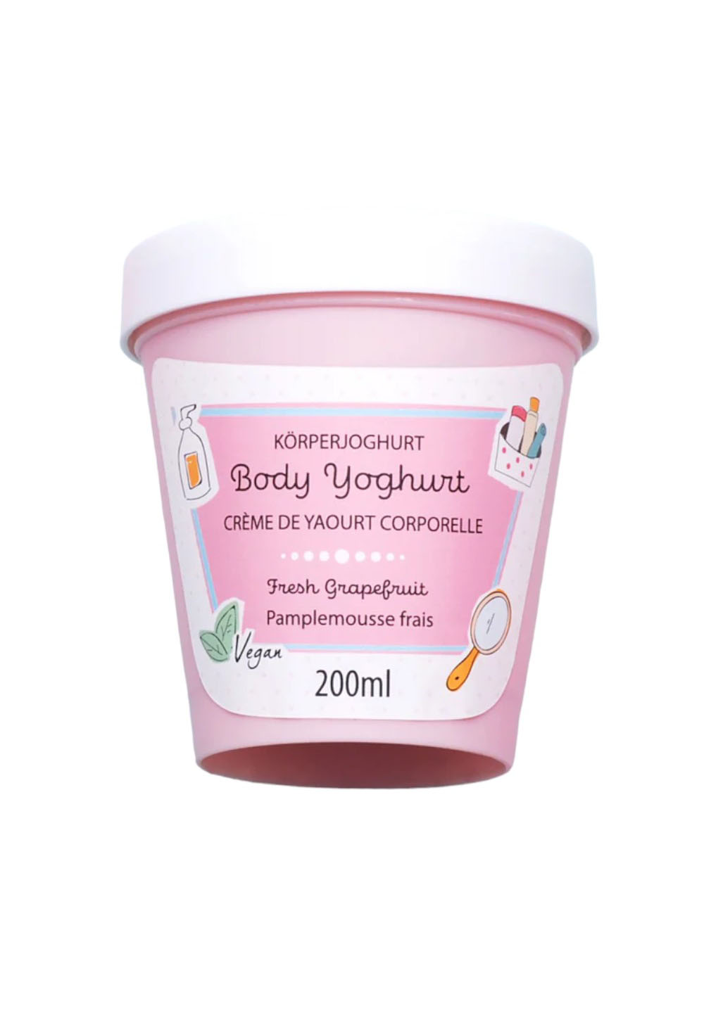 badefee-body-yoghurt-fresh-grapefruit-200-ml-vegan image 2