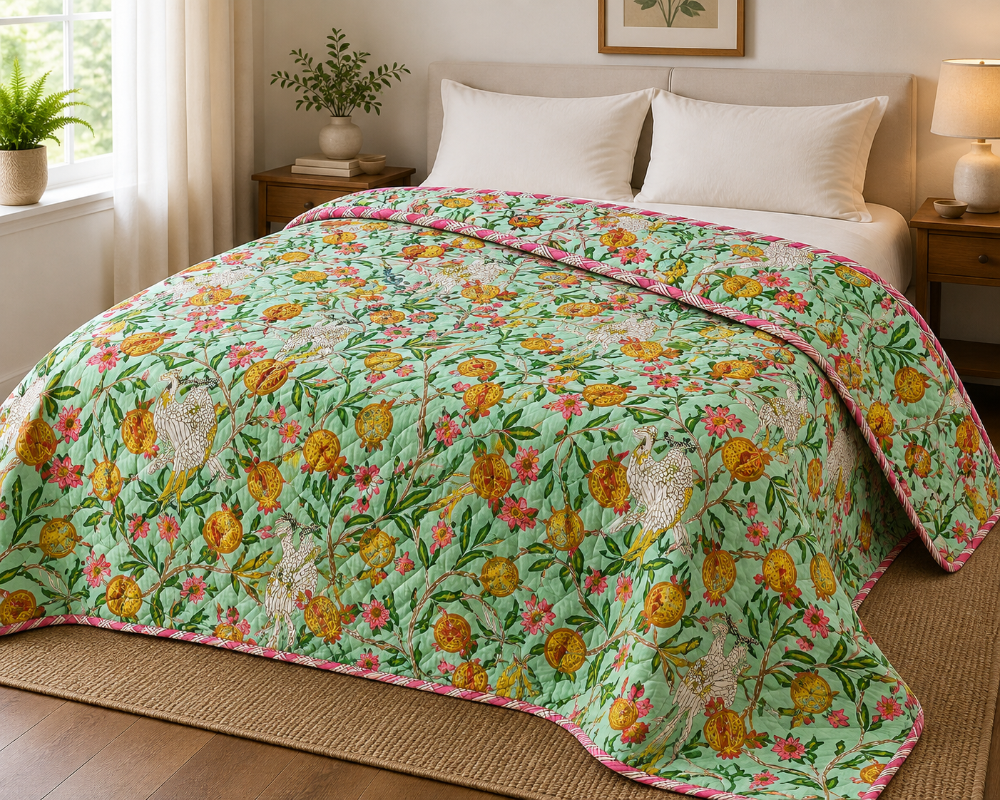 wohndecke-quilt-optik-baumwolle-140x220-cm-tagesdecke-2 image 2