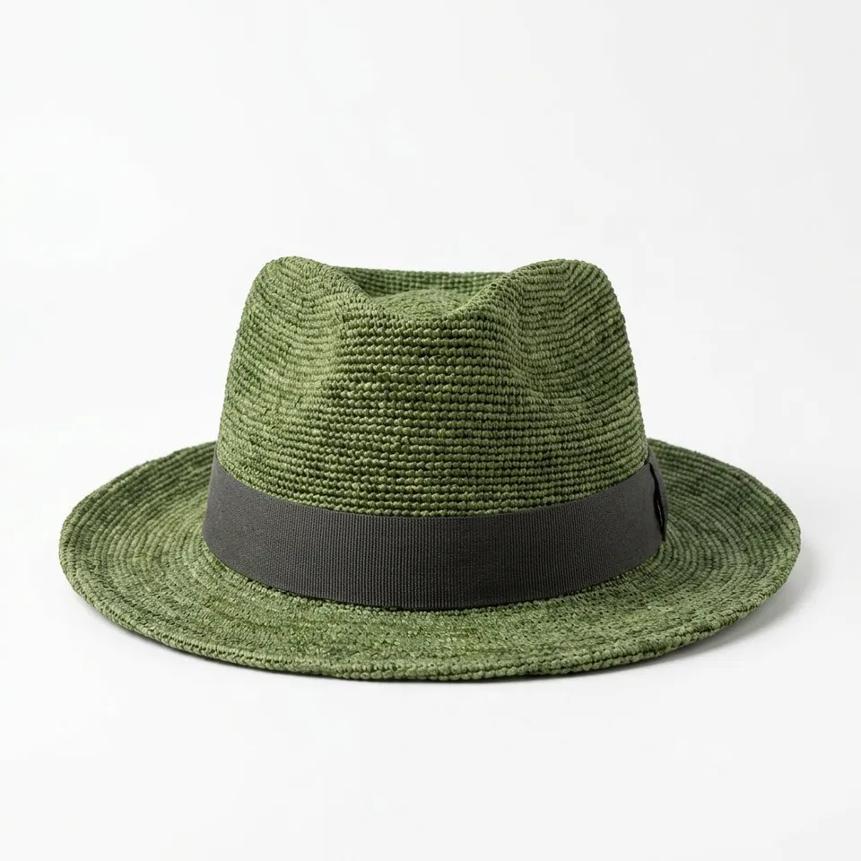samis-traveller-raffia-hut-gr-n-s-breitkrempig-rollbar image 1