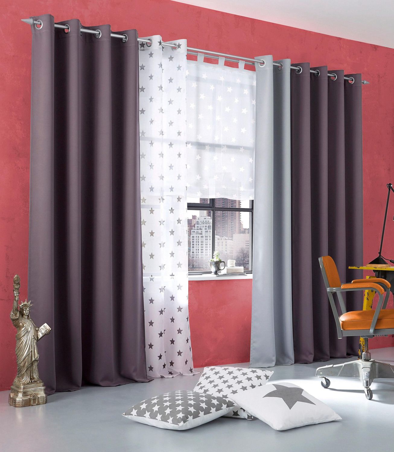my-home-vorhang-solana-anthrazit-145x140-cm-2er-set image 2
